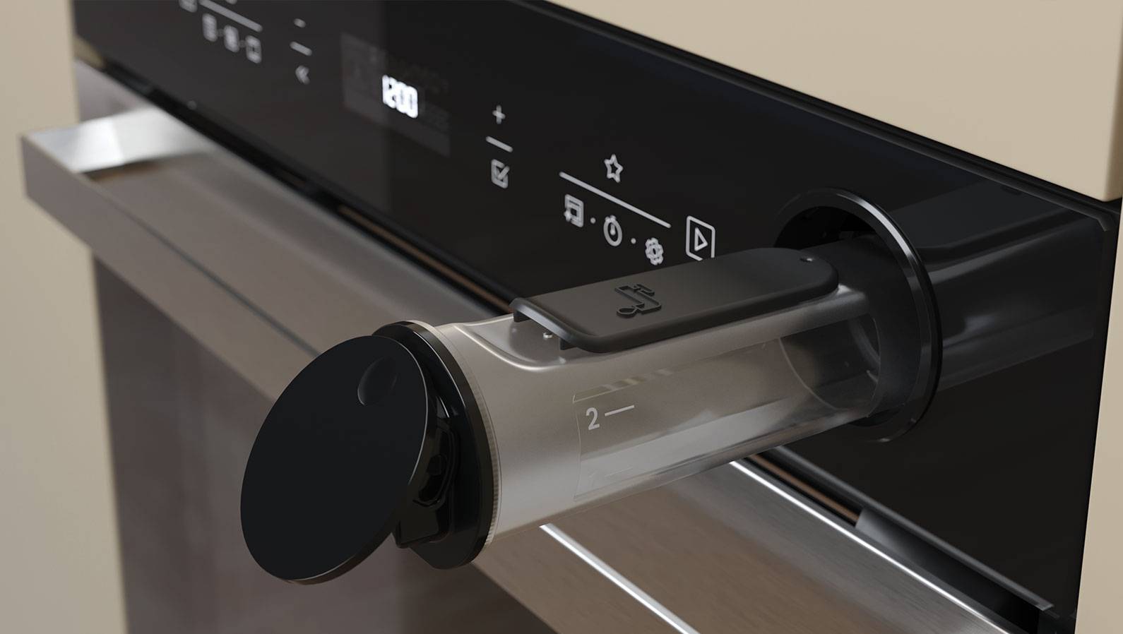 Bauknecht moderner Dampfbackofen Wassertank
