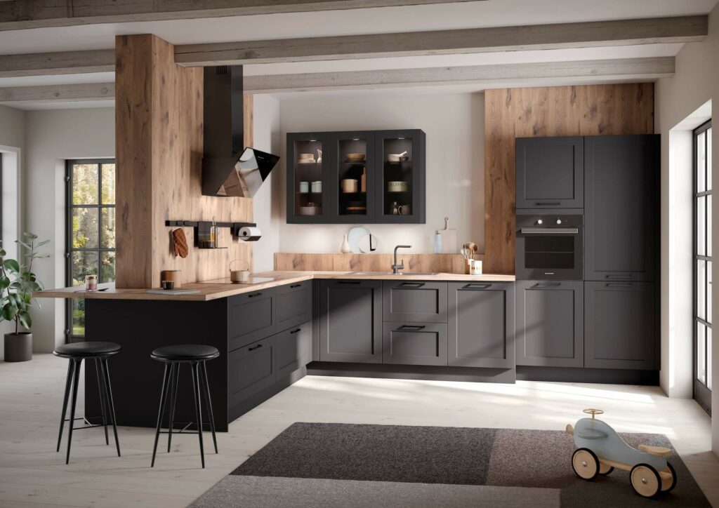 Haecker moderne Landhauskueche Graphit