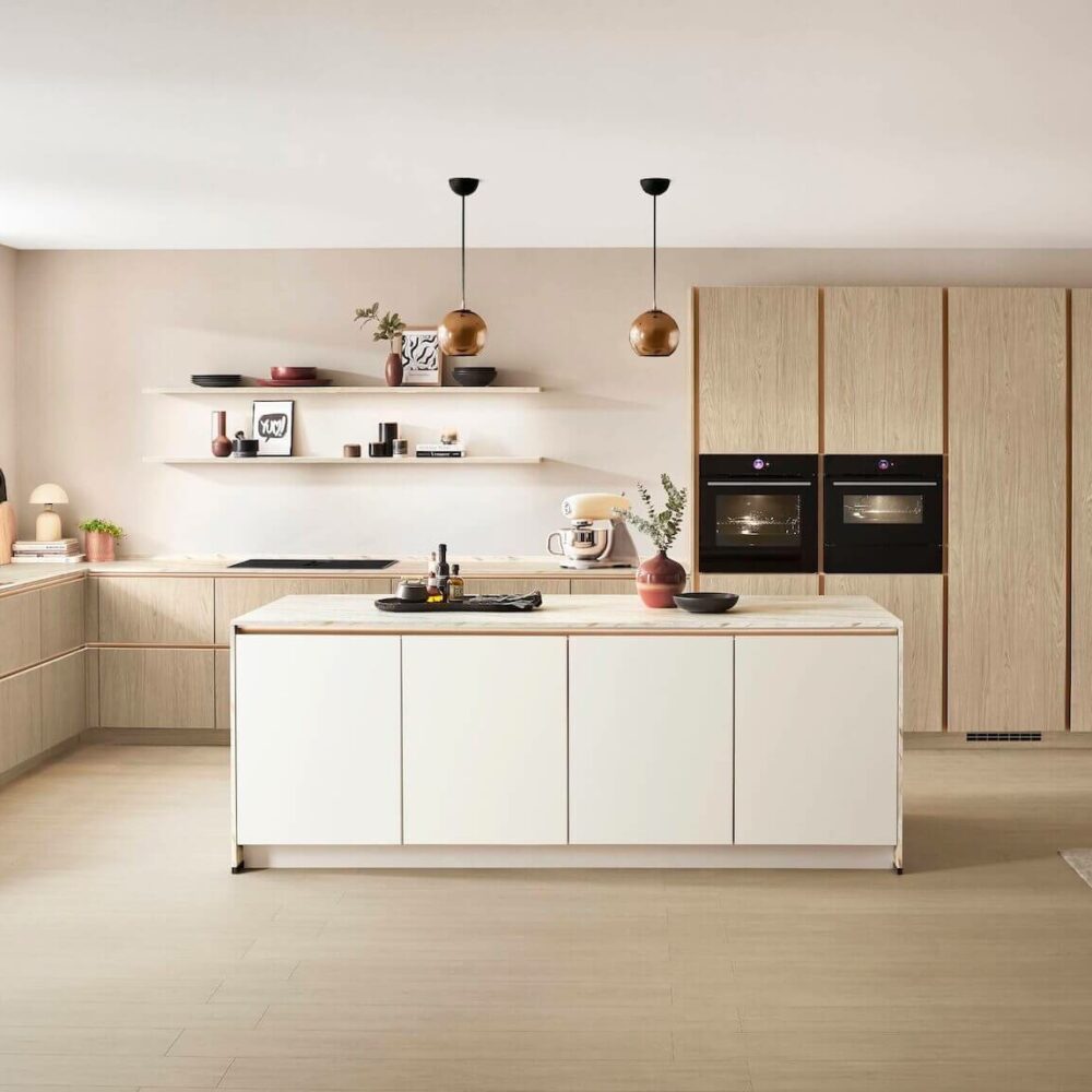 Nobilia Design Inselküche Holzoptik