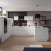 Häcker Moderne U-Küche Kristallweiß Hochglanz Moderne Küchen
