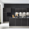 Ballerina Design Inselküche schwarz