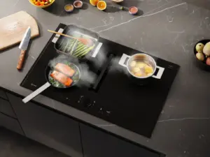 Neff Kochfeldabzug Matt Black Design von oben Neff matte Kochfelder