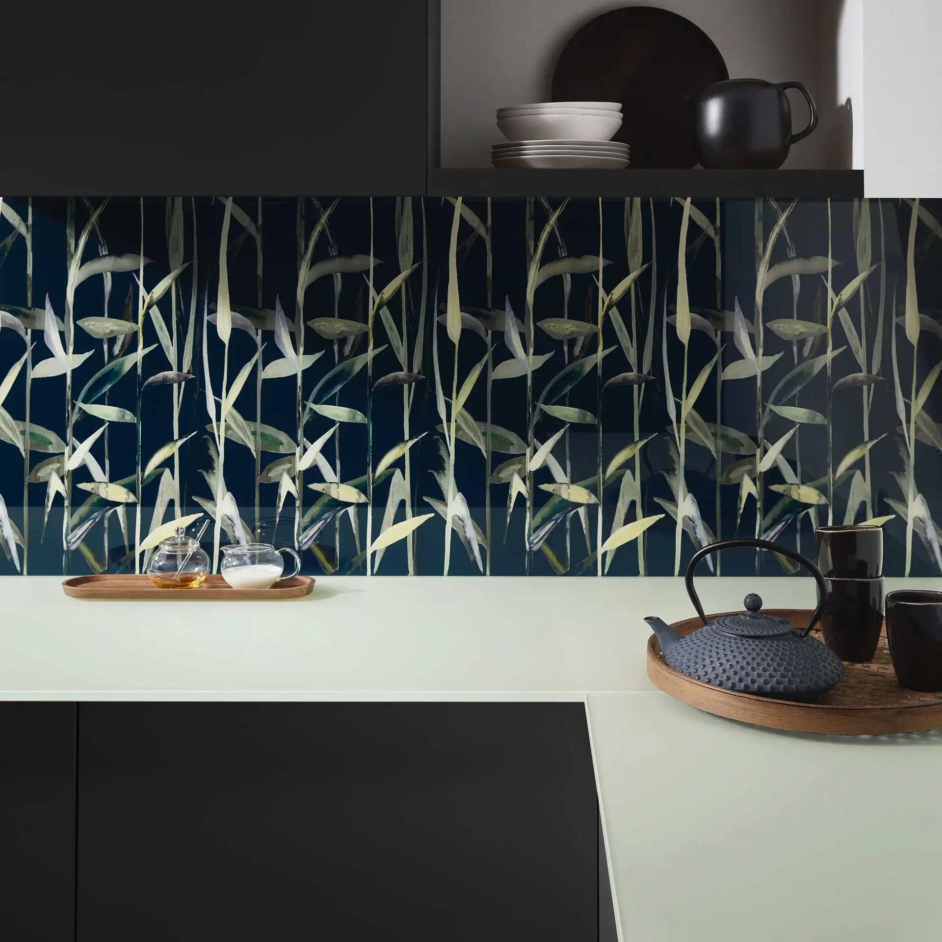 Lechner Glasarbeitsplatte Tropical Jade nah
