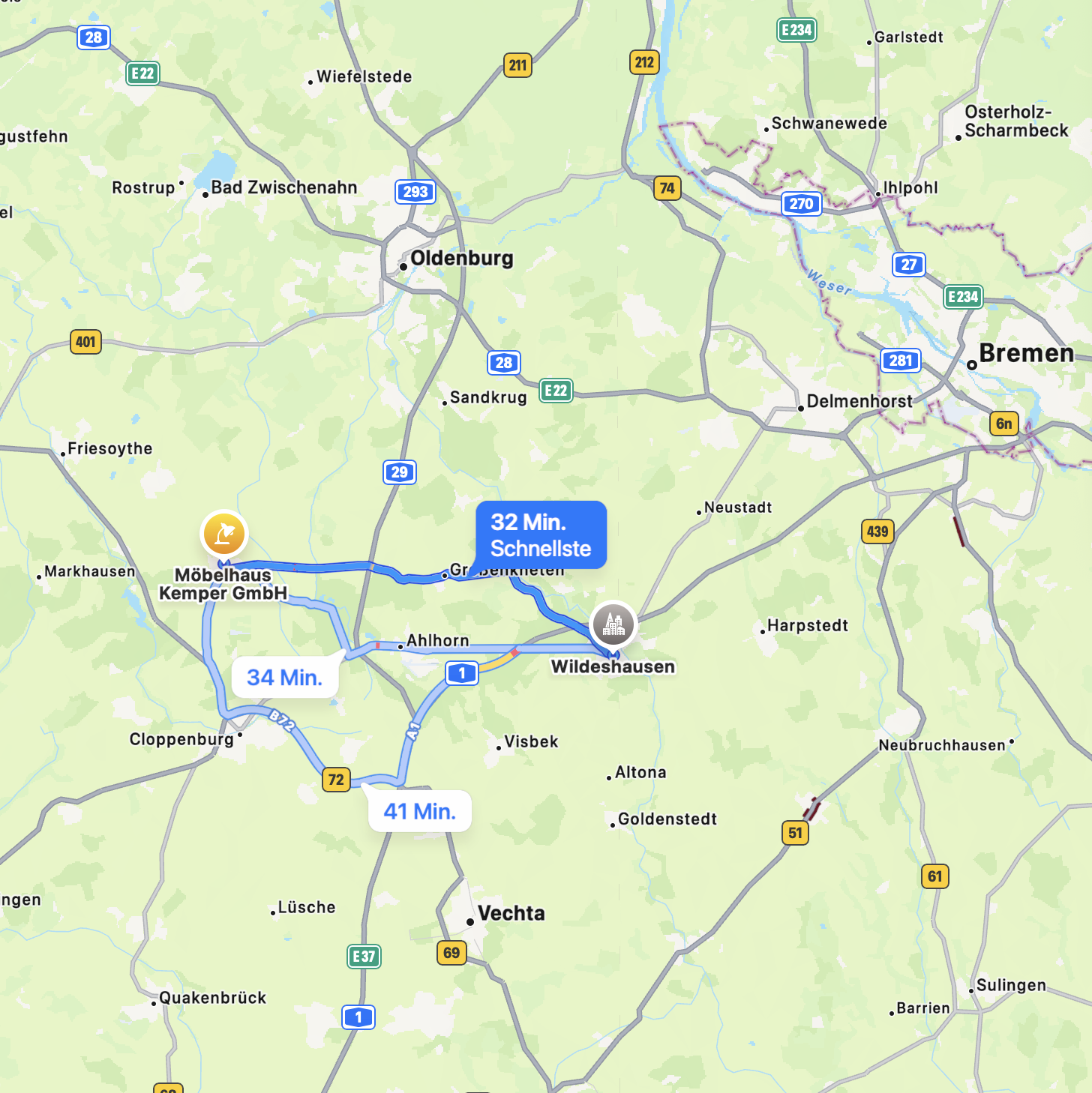 Kuechen Wildeshausen Anfahrt Moebel Kemper