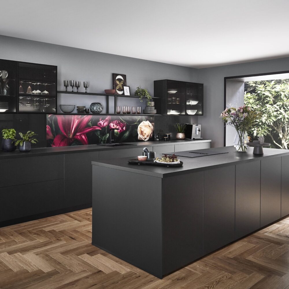 Nobilia Touch Inselkueche Schwarz