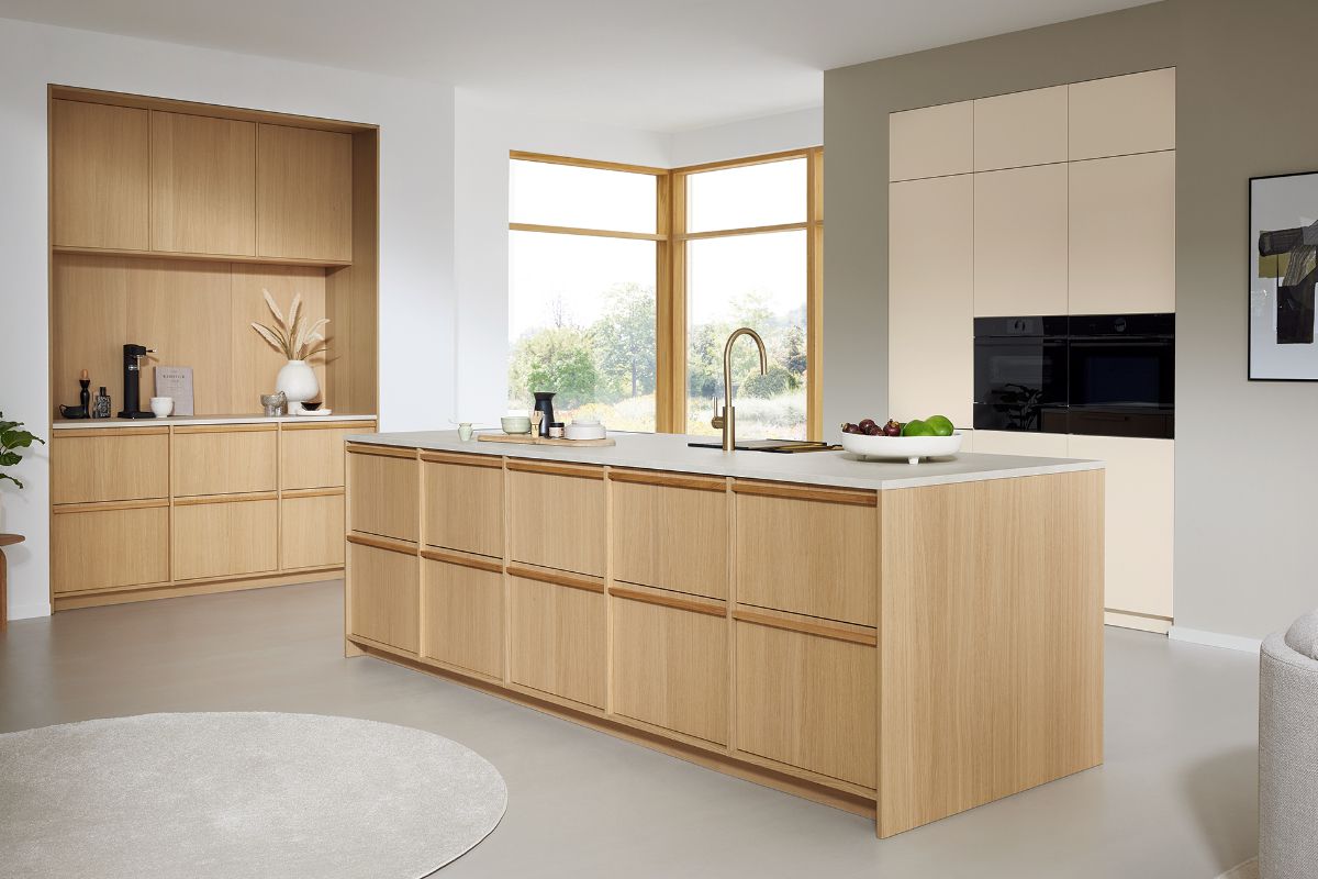 ballerina inselkueche modern holz helle eiche