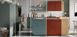 Häcker Neuheiten 2027 Selection-Farben Enzianblau Oxidrot Caramel Küche